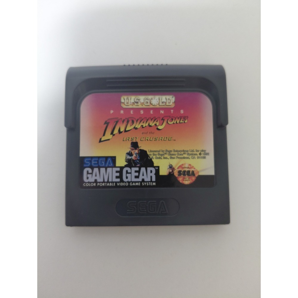 Indiana Jones and the Last Crusade Sega Game Gear 1992 Cartridge with Case